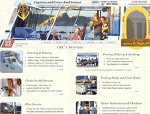 Tablet Screenshot of captainsandcrews.com